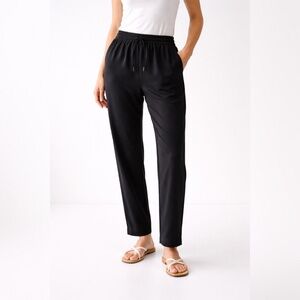 EQUIPMENT HADLEY SILK TRACK PANTS BLACK SIZE S "NWT"